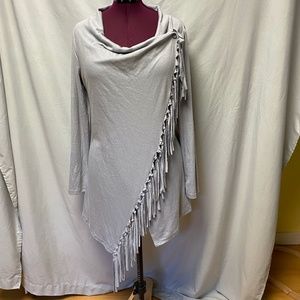 FuGui.xing wrap/tassel dress